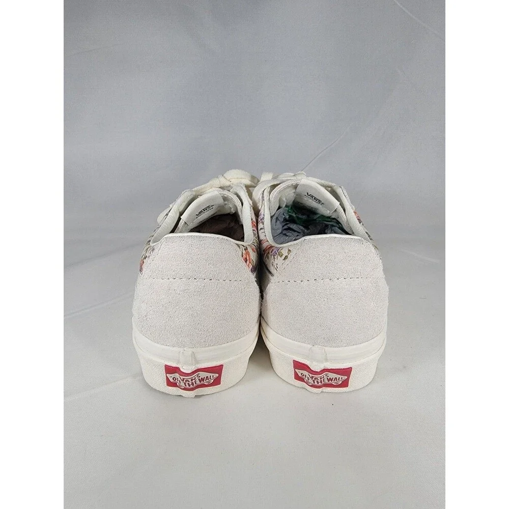 Vans Sk8-Low Vintage Floral White Classic Skate Shoe Sneaker Womens Size 7.5 NEW